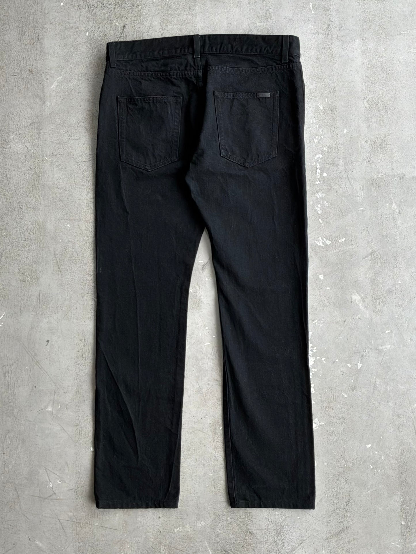 Saint Laurent Paris Black Denim Pants