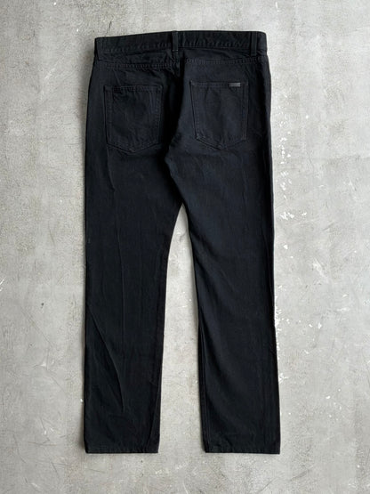 Saint Laurent Paris Black Denim Pants