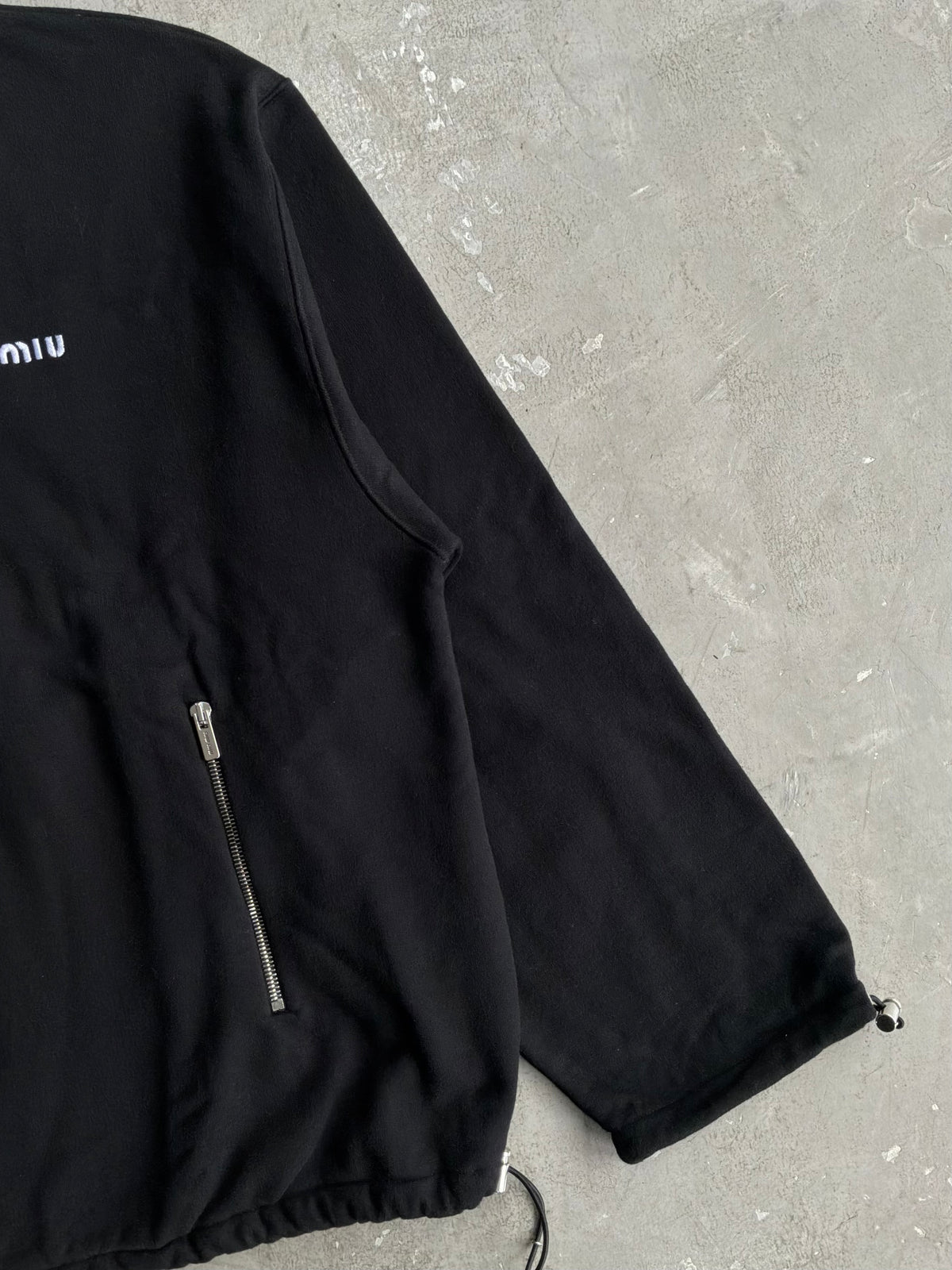 Miu Miu Half Zip Wool Crewneck