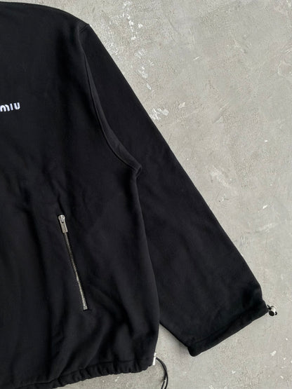Miu Miu Half Zip Wool Crewneck