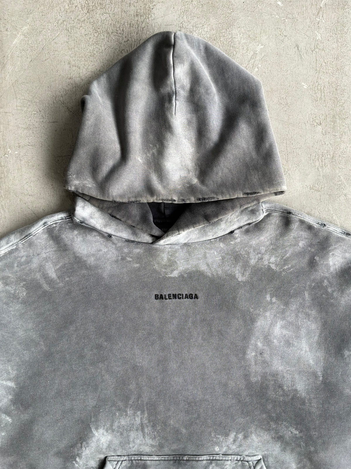 Balenciaga Tie Dye Distressed Hoodie