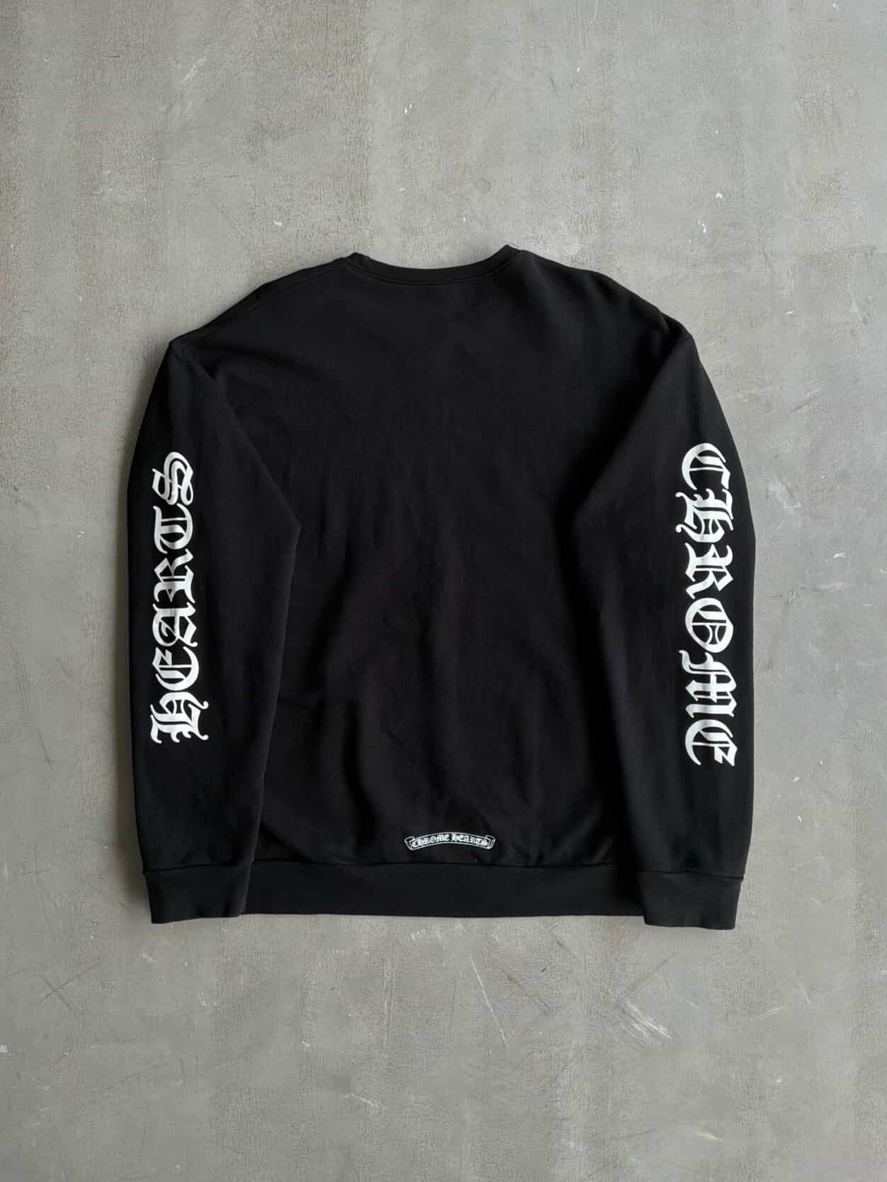 Chrome Hearts Neck And Sleeve Script Crewneck