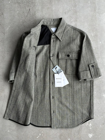 Bottega Venetta Tweed Short Sleeve Shirt