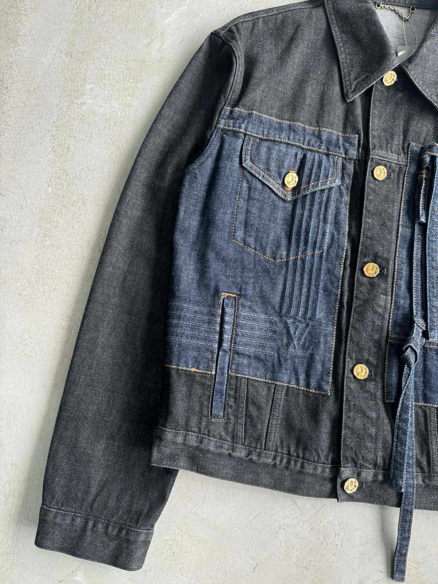 Louis Vuitton Bow-Paneled Denim Jacket