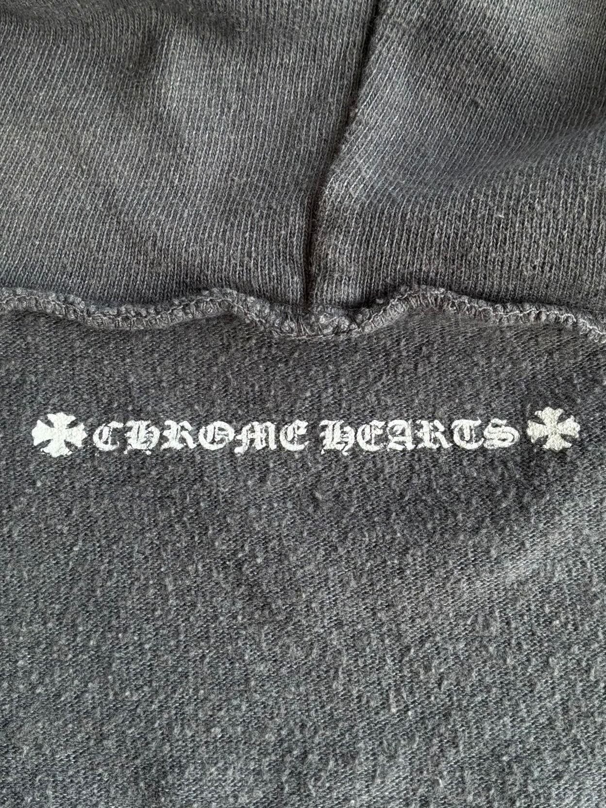 2000s Chrome Hearts T Bar Zip Hoodie