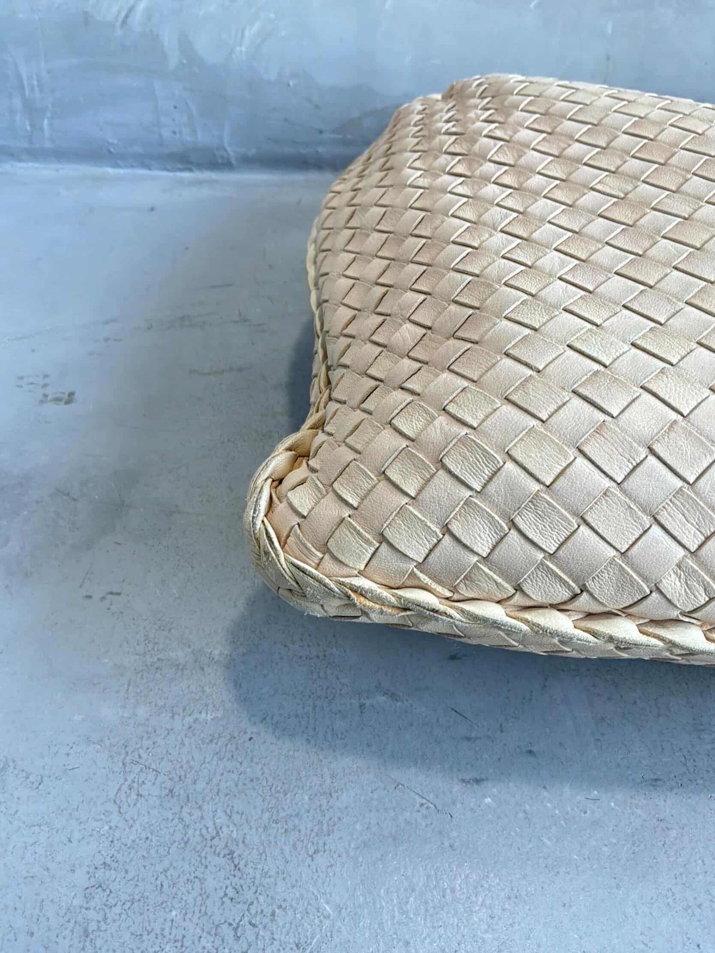 Bottega Veneta Intrecciato Cream Hobo Bag
