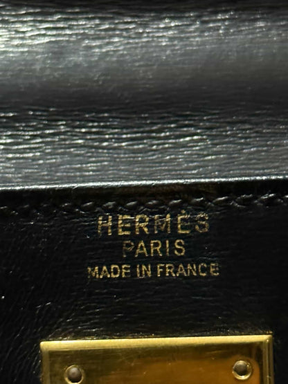 1984 Hermes Kelly Box 32 N Circle Stamp