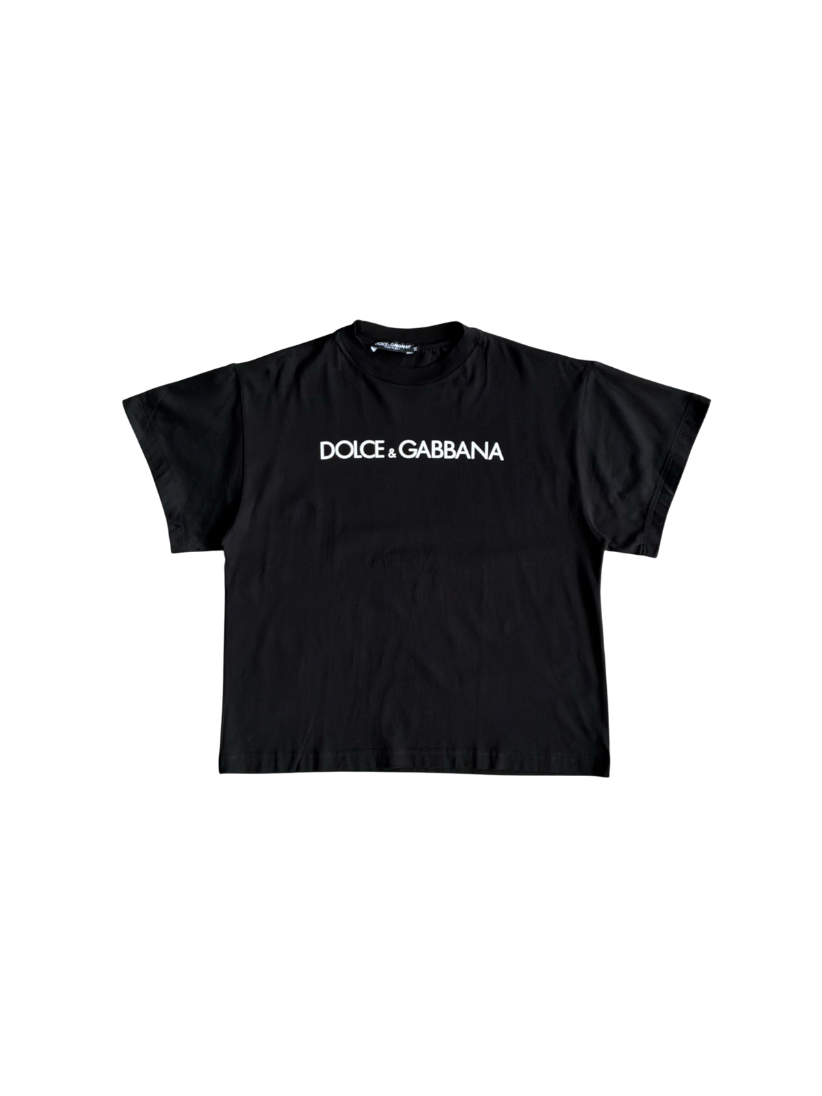 Dolce and Gabbana Spellout Black Tee