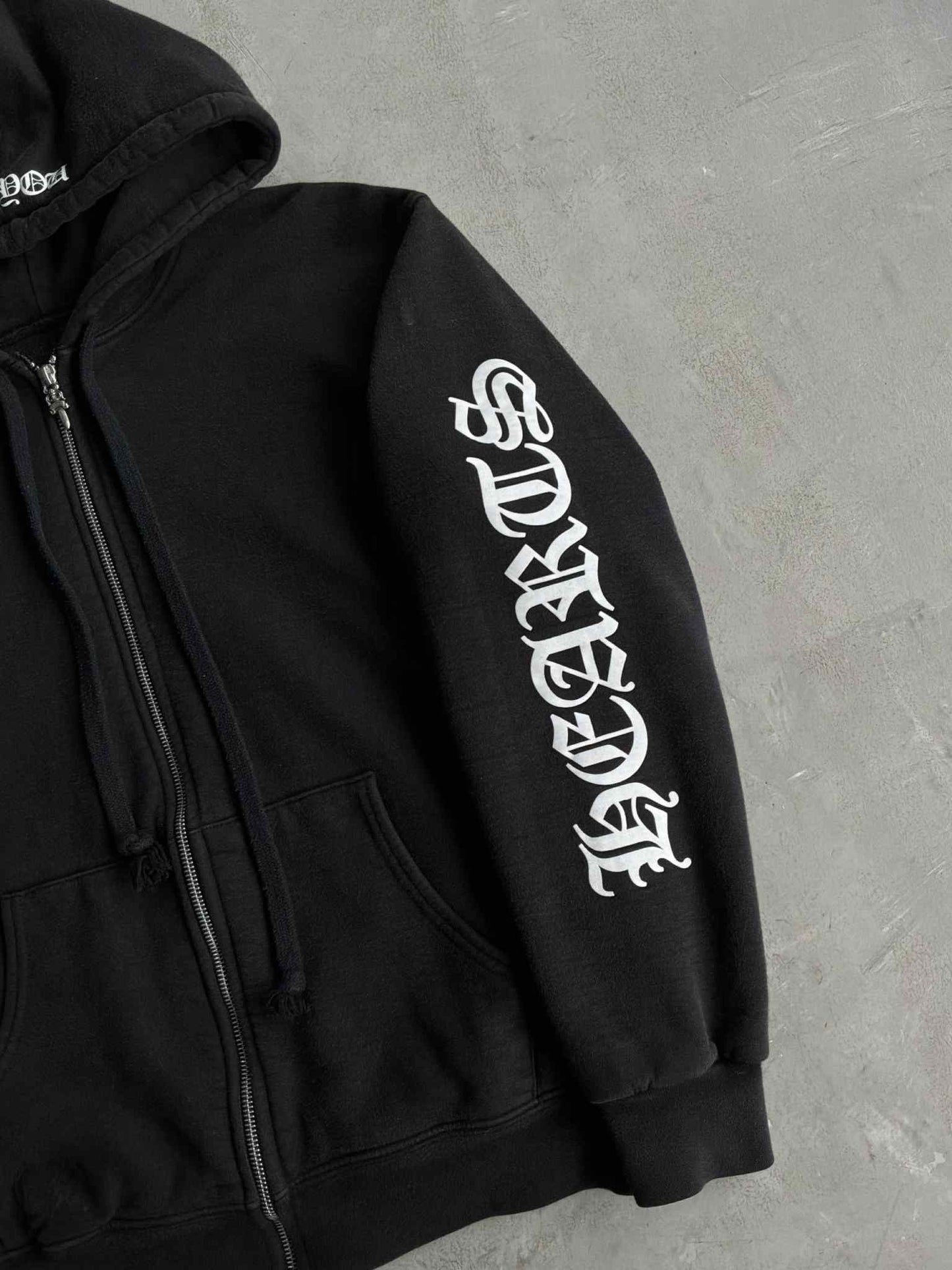 Chrome Hearts Horseshoe Script Thermal Zip Hoodie