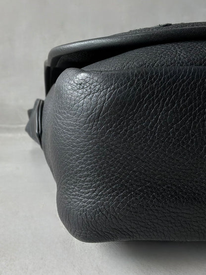 Chrome Hearts Cemetery Cross Patch Mail Leather Bag