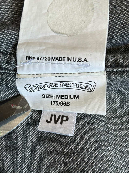 Chrome Hearts Selvedge Denim Workdog Cross Patch Shirt