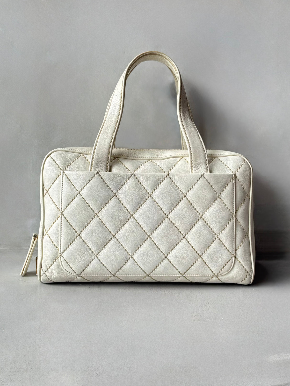 Chanel Vintage Wildstitch Bowler Bag