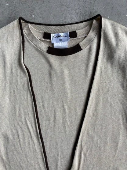 Chanel 2 in 1 Tank and Cardigan Set