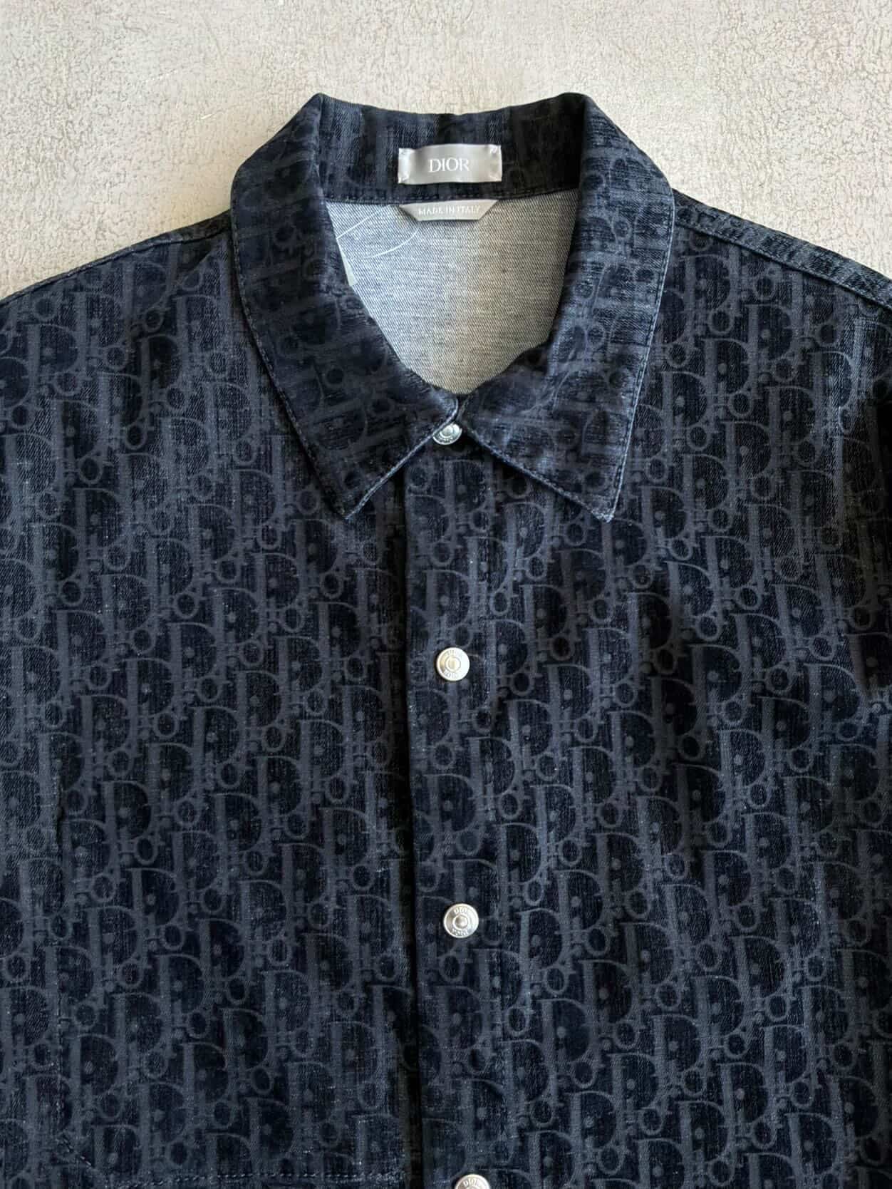 Dior Oblique Suede Denim Overshirt