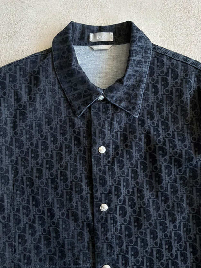 Dior Oblique Suede Denim Overshirt