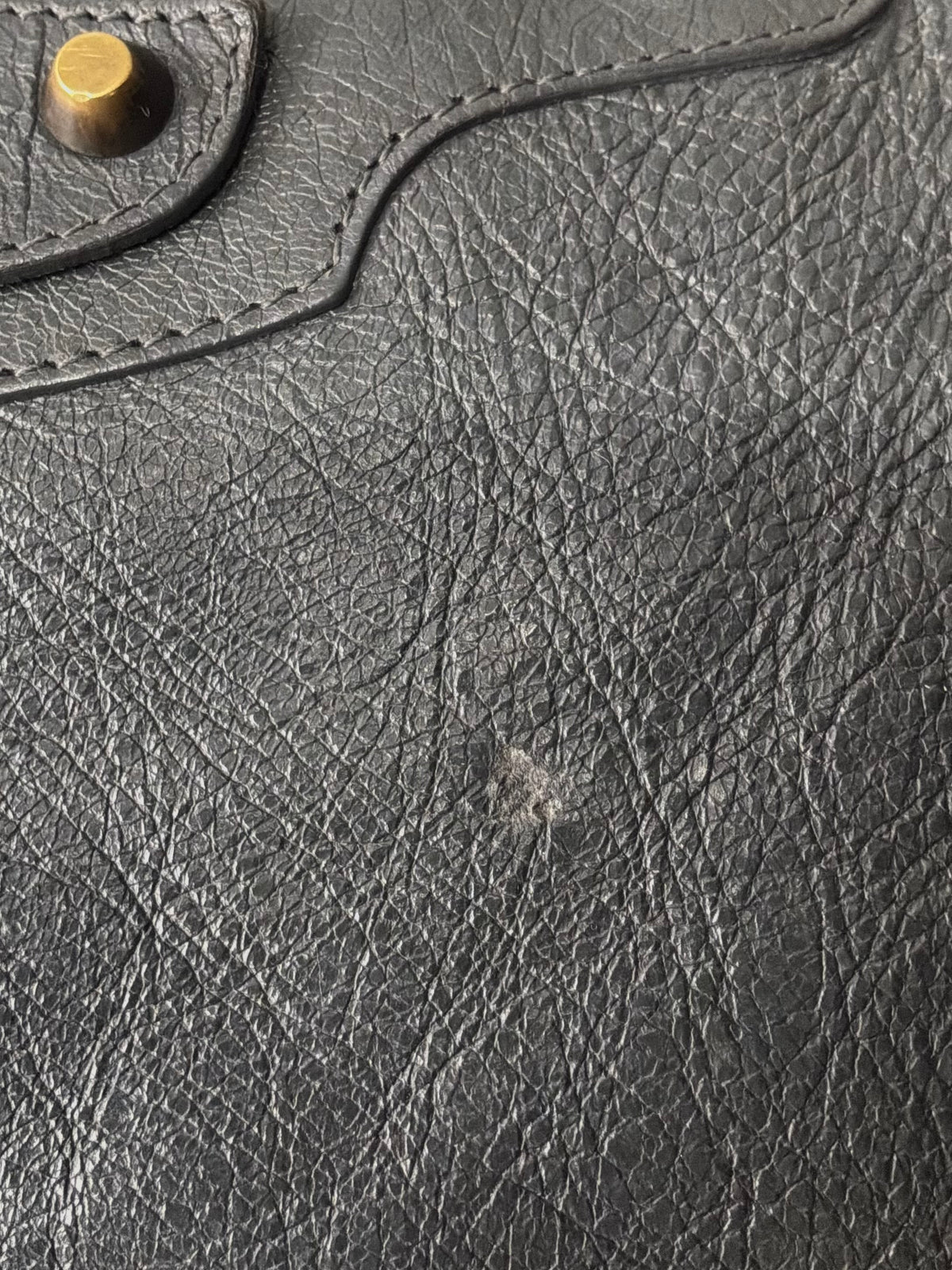Balenciaga Classic City Gray on Brass Lambskin Bag