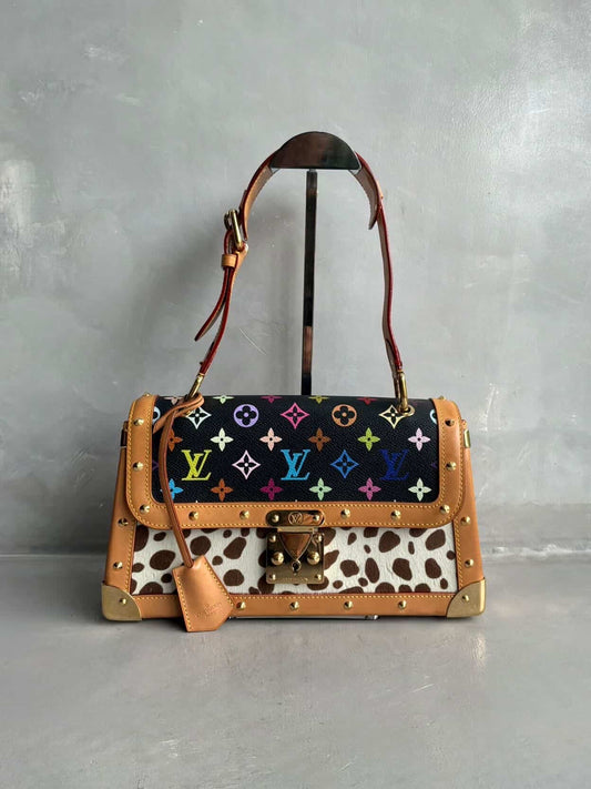 RARE Louis Vuitton X Murakami Dalmatian Ponyhair SAC Rabat Shoulder Bag