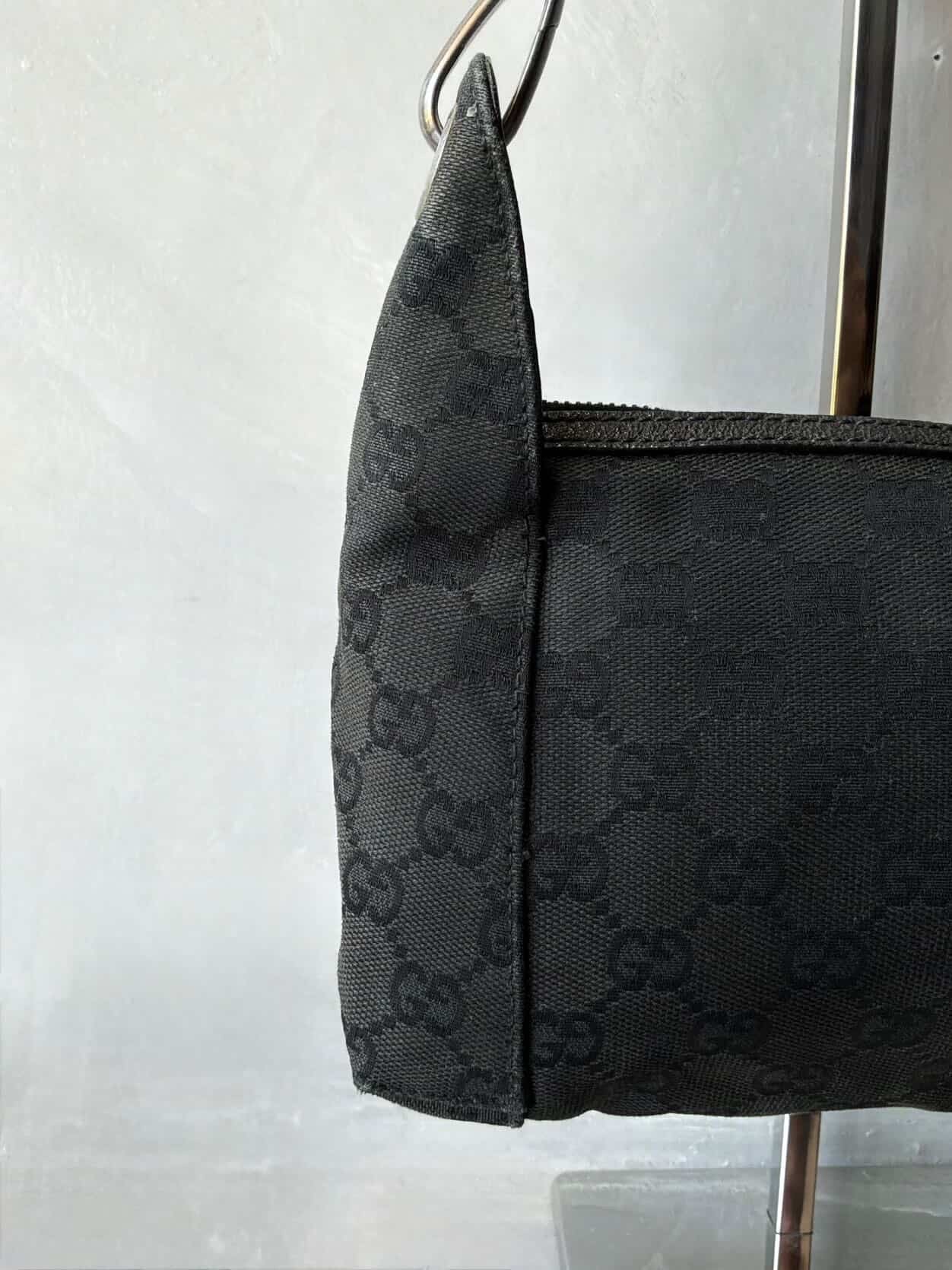 Gucci GG Black Canvas Monogram HandBag