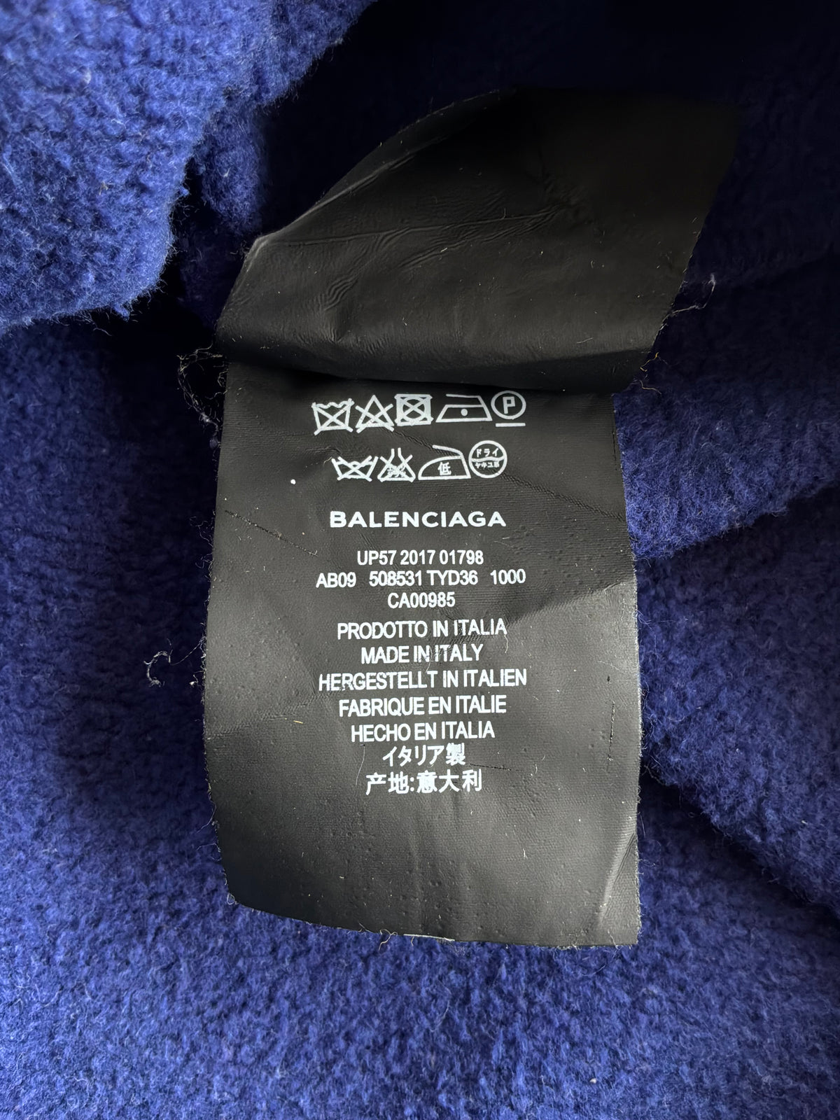 Balenciaga Political Campaign Blue Hoodie