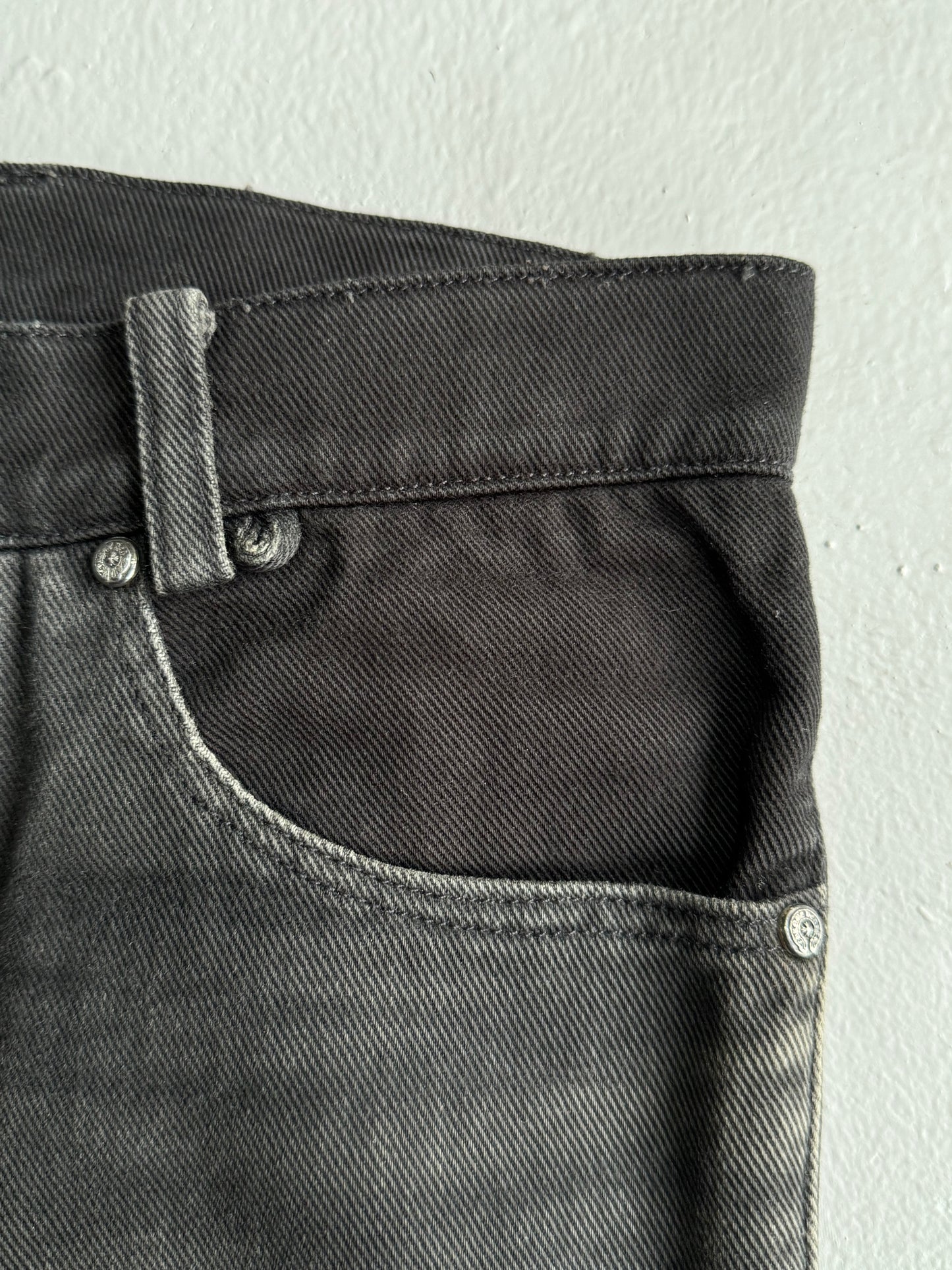 Vintage Chrome Hearts ‘Fleur Knee’ Flare Pants