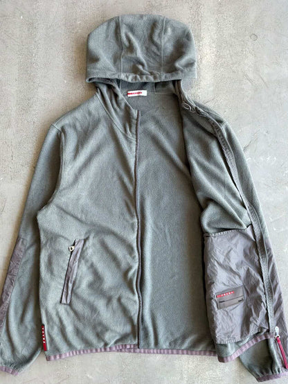 Prada Fleece Zip Hoodie