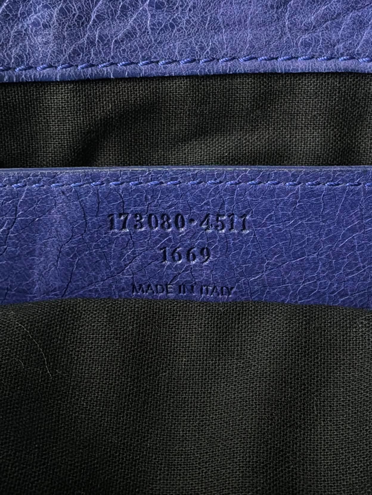 Balenciaga Work Giant 21 Purple Lambskin Bag