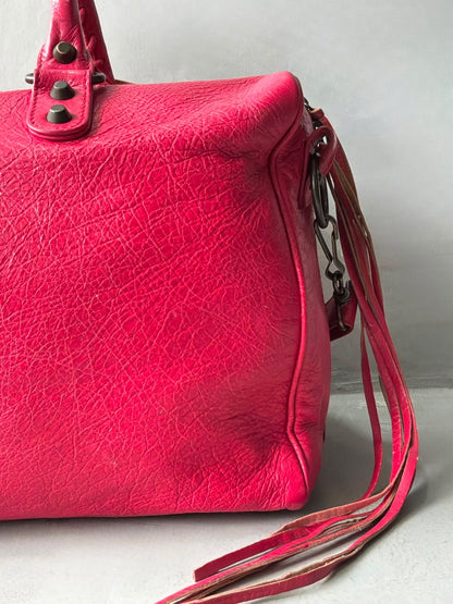 Balenciaga Large Twiggy Red Lambskin Bag