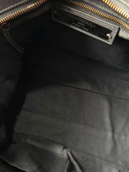 Balenciaga City Gray Lambskin Bag