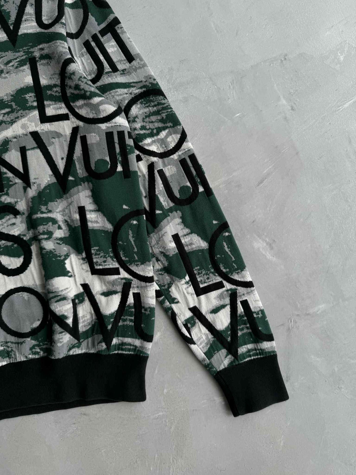 Louis Vuitton Camou Script Knit Crewneck