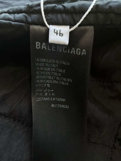 Balenciaga All Over Print BB Padded Denim Jacket