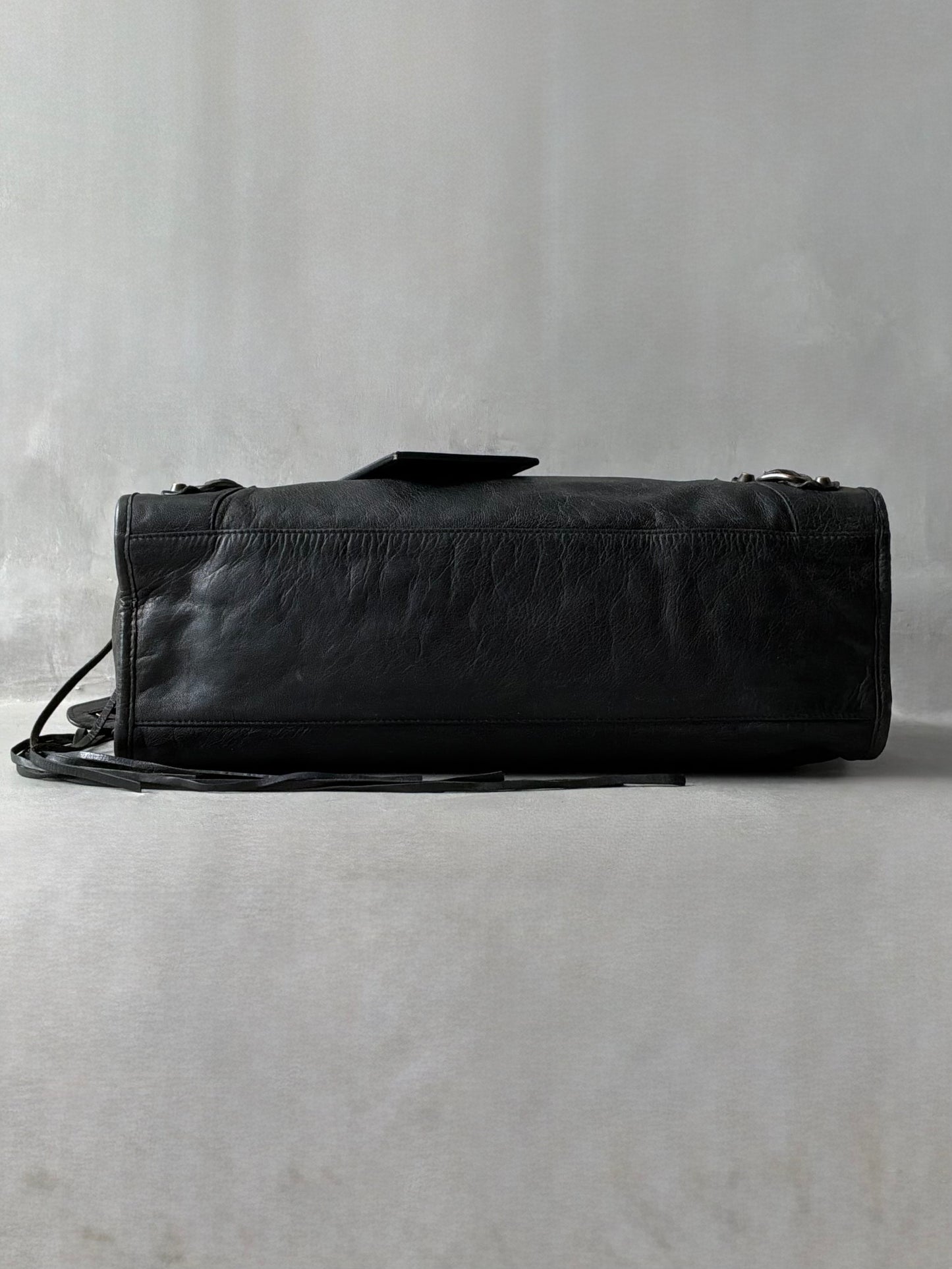 Balenciaga Classic City Black on Brass Lambskin Bag