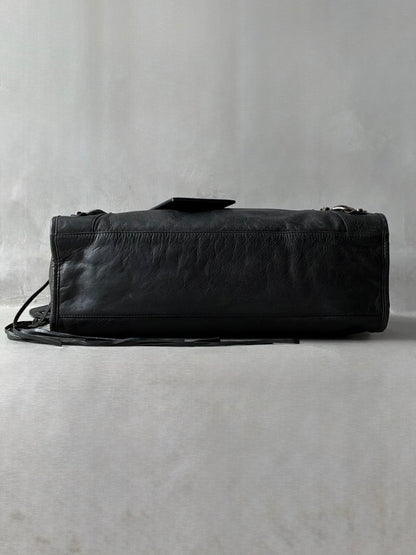 Balenciaga Classic City Black on Brass Lambskin Bag