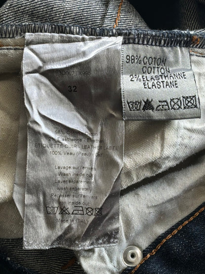 Dior Homme Kva Distressed  Raw Denim Jeans