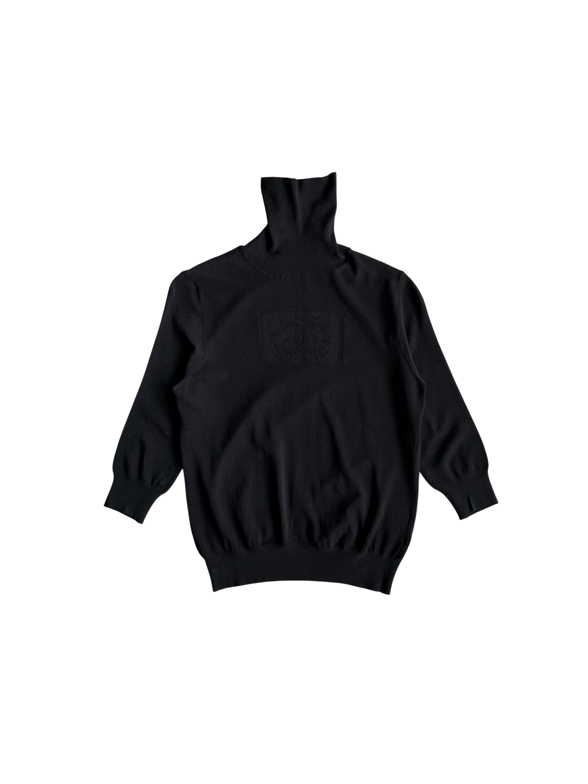Chanel Embroidered CC Wool Turtle Neck