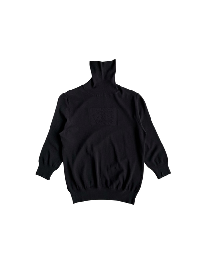 Chanel Embroidered CC Wool Turtle Neck
