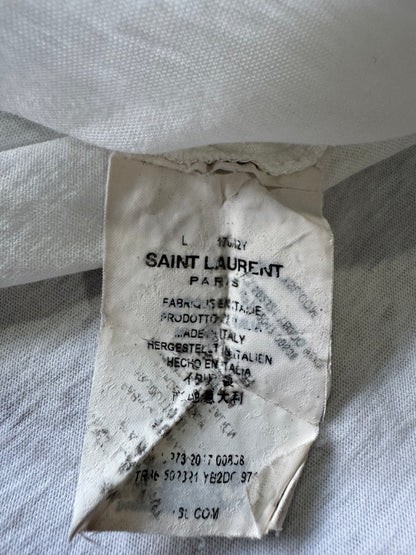 Saint Laurent Paris ‘YSL’ Flag Tee