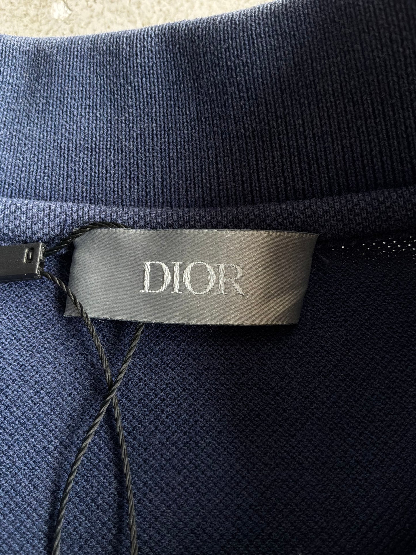 Dior Icon Logo Navy Polo Shirt