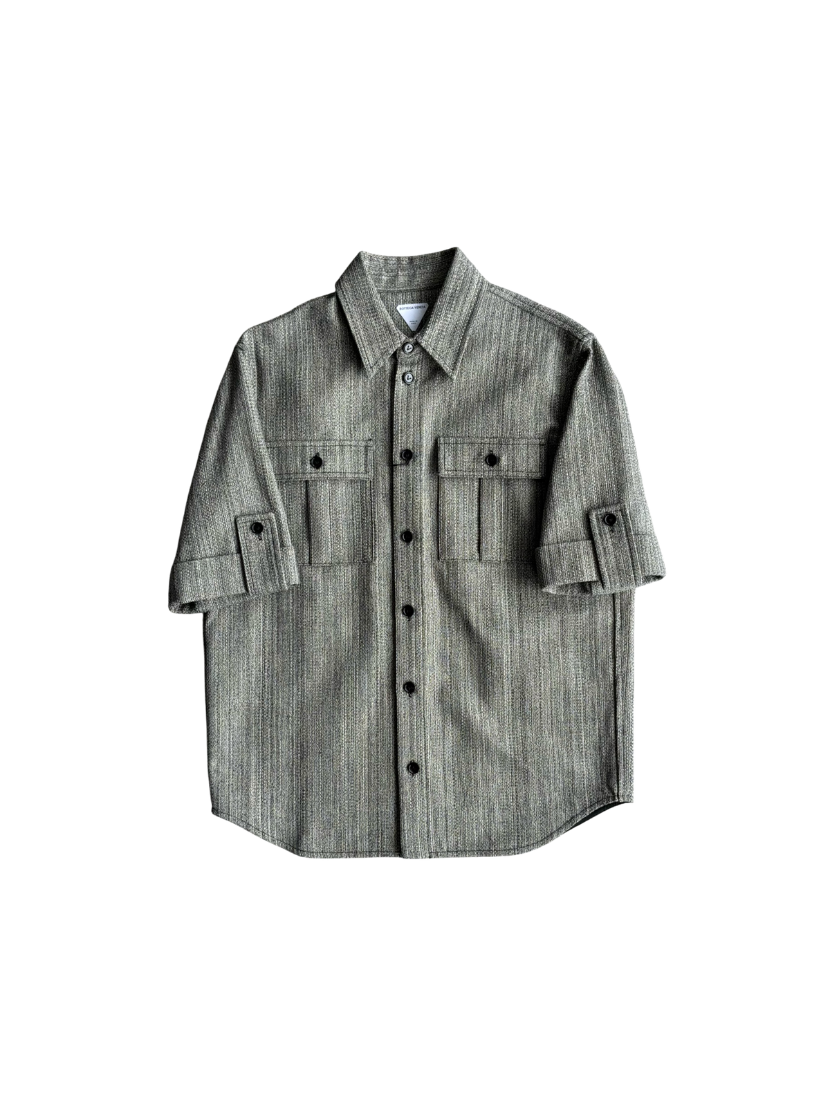 Bottega Venetta Tweed Short Sleeve Shirt