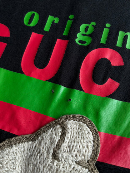 Gucci Cat Script Black Tee