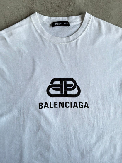 Balenciaga Interlock White Tee