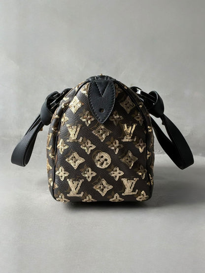 Louis Vuitton Gold Sequins Speedy 28 Bag