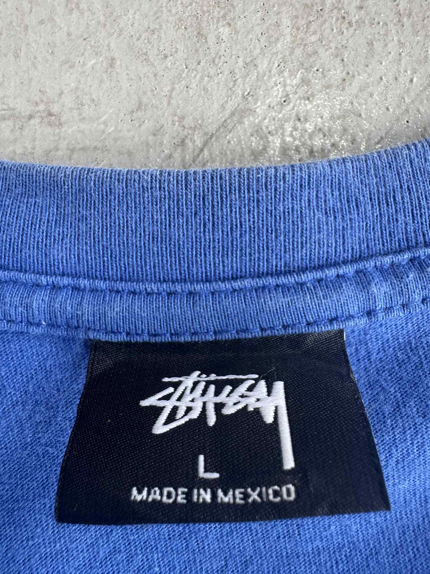Stussy Big Logo Blue Tee