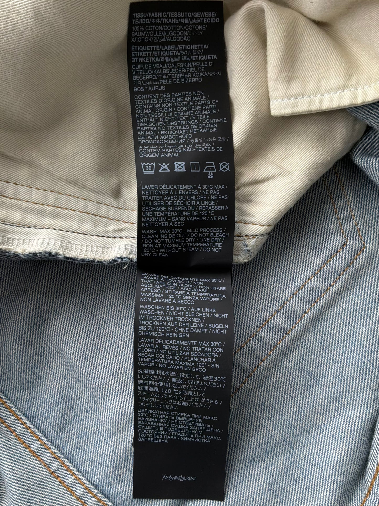 Saint Laurent Paris Denim Pants