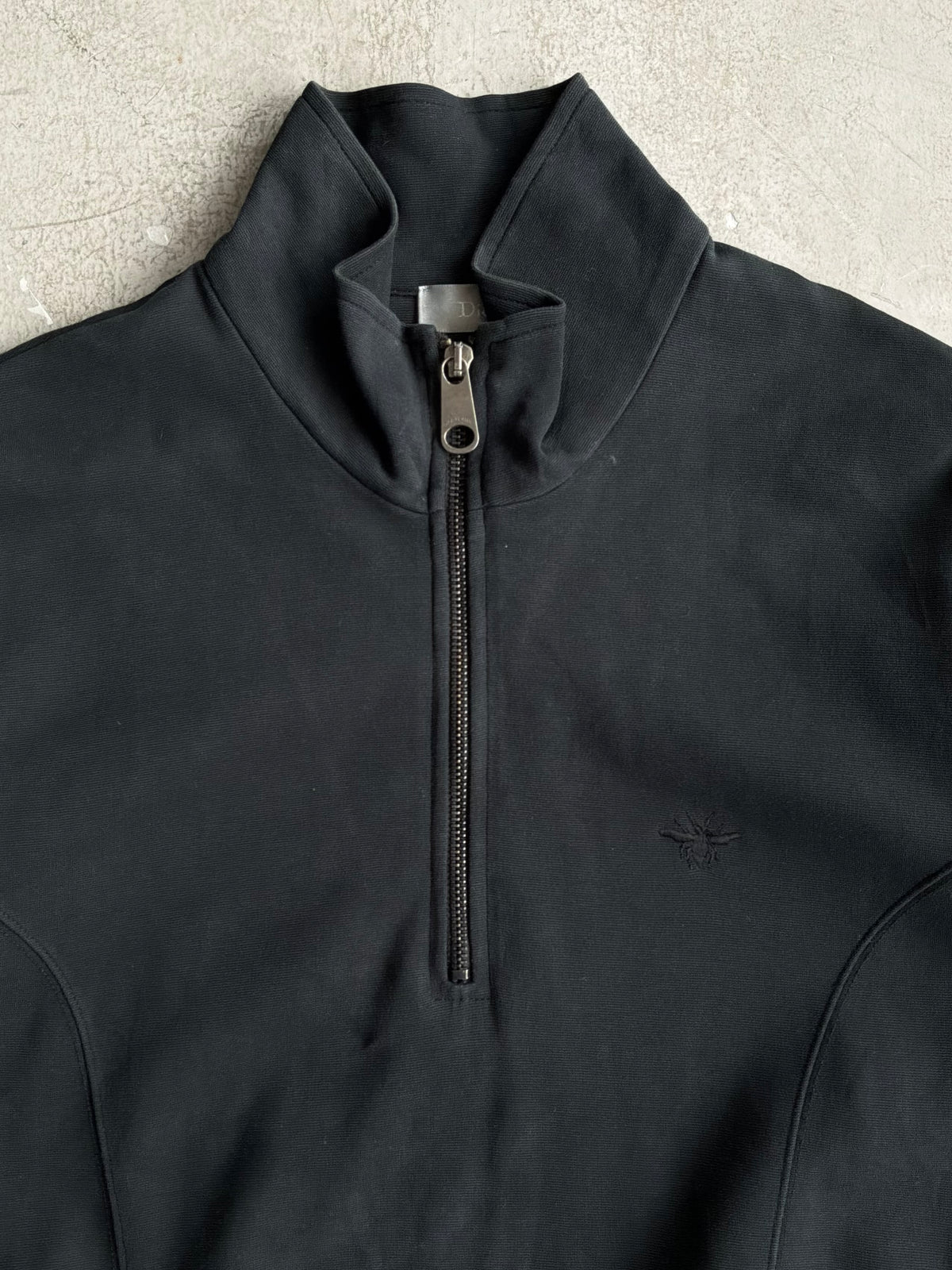 Dior Bee Logo Half Zip Crewneck