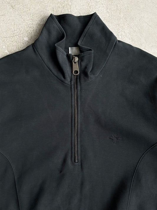 Dior Bee Logo Half Zip Crewneck