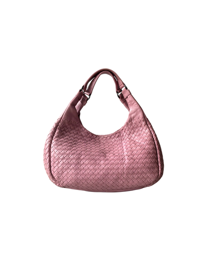 Bottega Veneta Pink Campana Intrecciato Hobo Bag