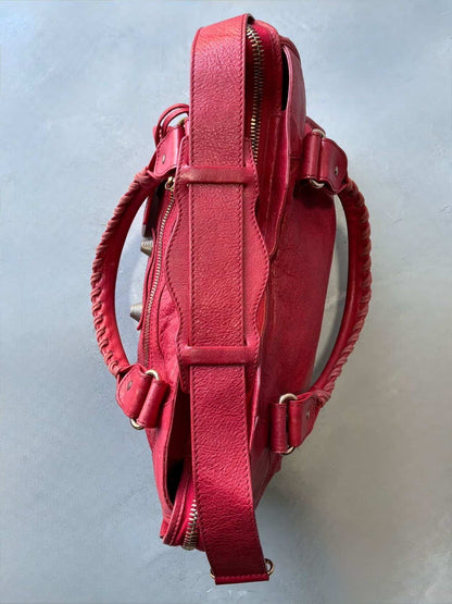 Balenciaga Classic City Giant 21 Bronze Red Lambskin Bag