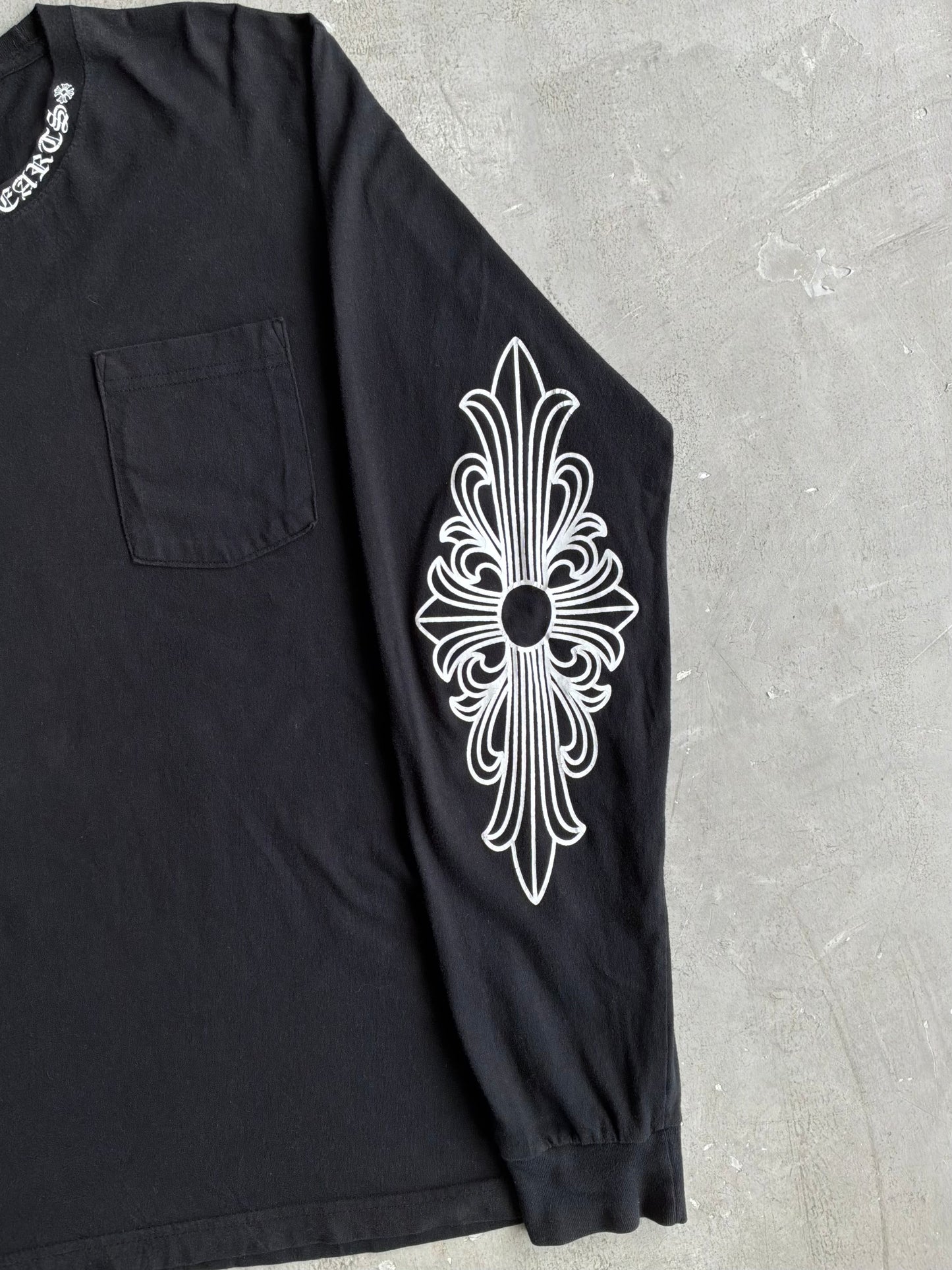 Chrome Hearts Neck Script Floral Longsleeves