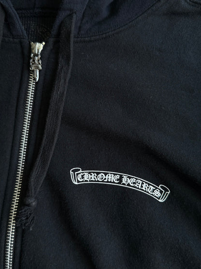 Chrome Hearts ‘Floral Plus’ Thermal Zip Hoodie