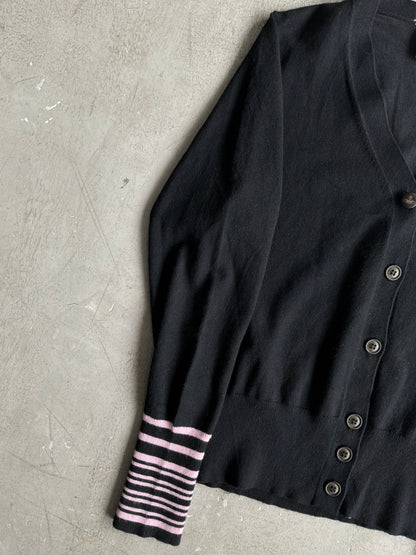 Vivienne Westwood Black Pink Wool Cardigan